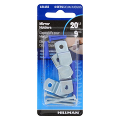 4 KẸP GIỮ GƯƠNG KIM LOẠI HILLMAN 1.3CM