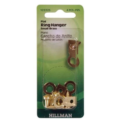 4 MÓC TREO ĐAI TRÒN MẠ ĐỒNG HILLMAN 0.45KG