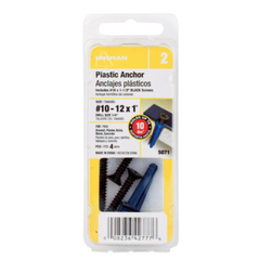 4 TẮC KÊ NHỰA ĐẦU PHẲNG HILLMAN 0.5X2.5CM