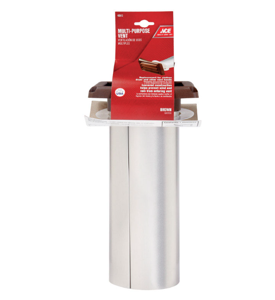 ACE CỬA GIÓ NẮP CHỤP NHỰA ỐNG THÔNG HƠI 15CM NÂU