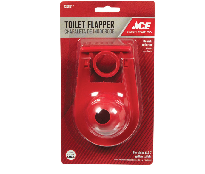 ACE NẮP VAN XẢ BỒN CẦU CAO SU ĐỎ KÈM DÂY XÍCH