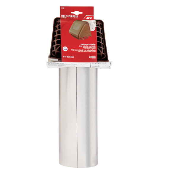 ACE CỬA GIÓ NẮP LƯỚI NHỰA ỐNG THÔNG HƠI 15CM NÂU