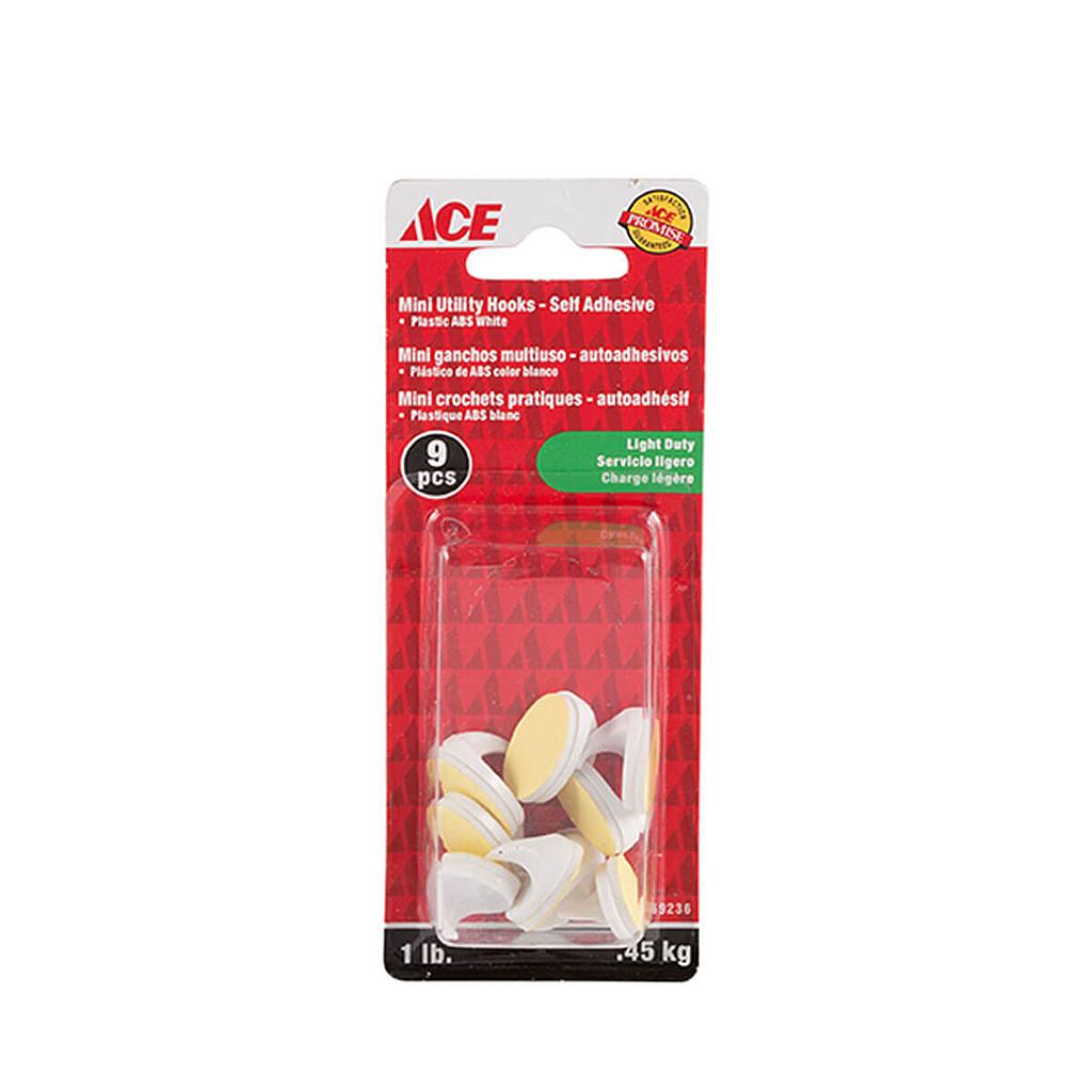 BỘ 9 MÓC NHỰA DÍNH TƯỜNG HIỆU ACE