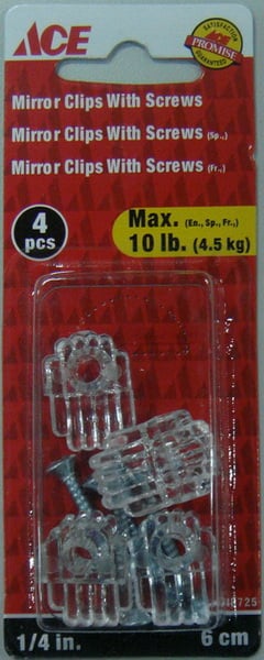 ACE BỘ 4 MÓC TREO GƯƠNG NHỰA KÈM ỐC VÍT 4.53KG