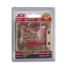 ACE BỘ 4 BẢN LỀ CHỮ L MẠ ĐỒNG 6.35 X 1.27CM