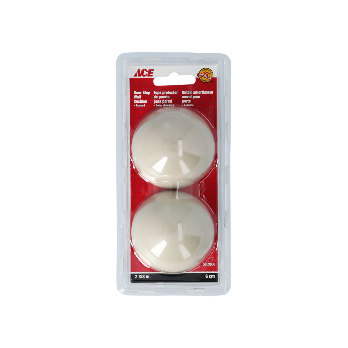 ACE GÓI 2 ĐỆM CHẶN CỬA 6.03CM NHỰA MÀU HẠNH NHÂN