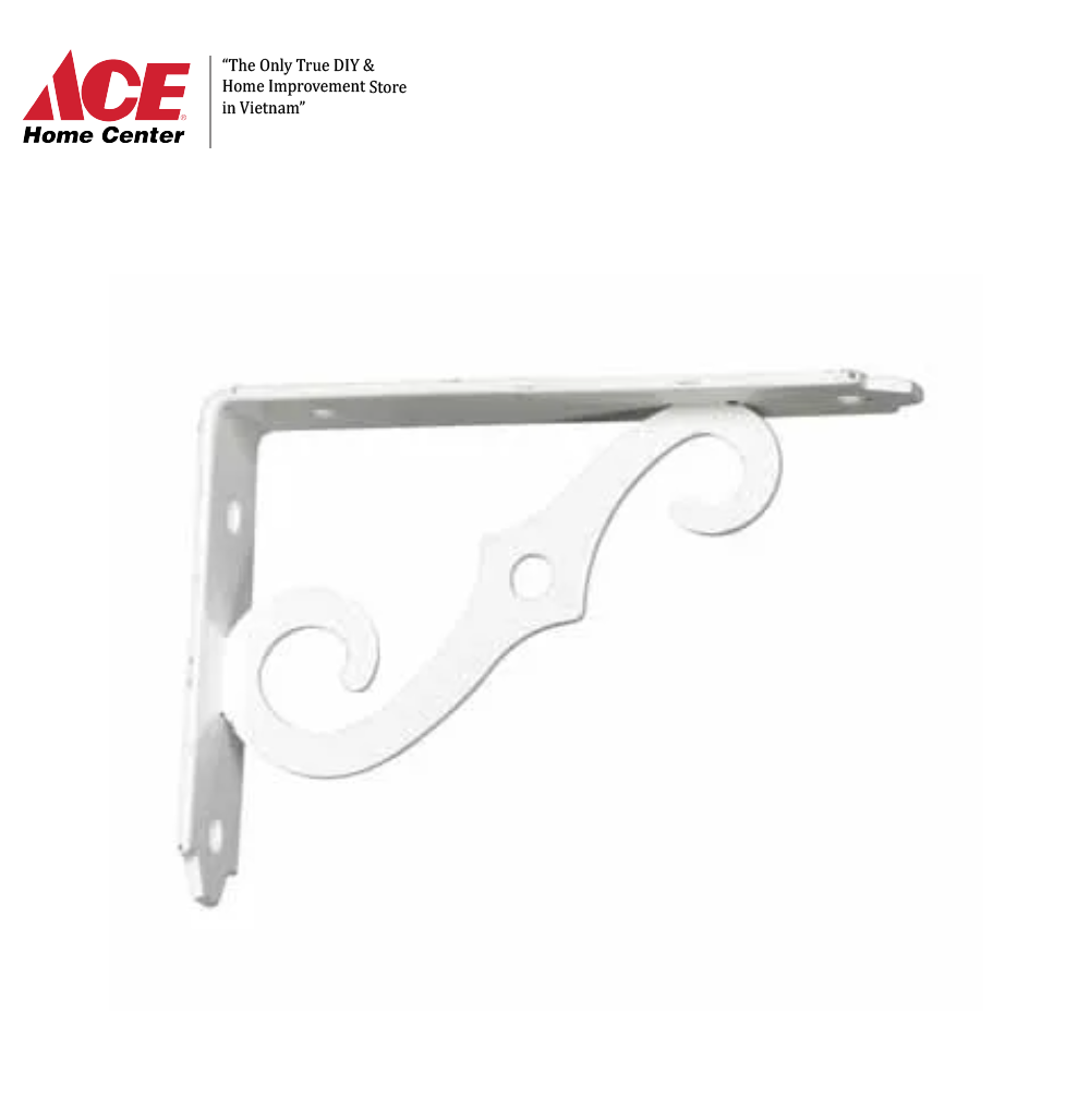 GIÁ ĐỠ BẰNG THÉP 12.7CMX8.9CM ACE TRẮNG
