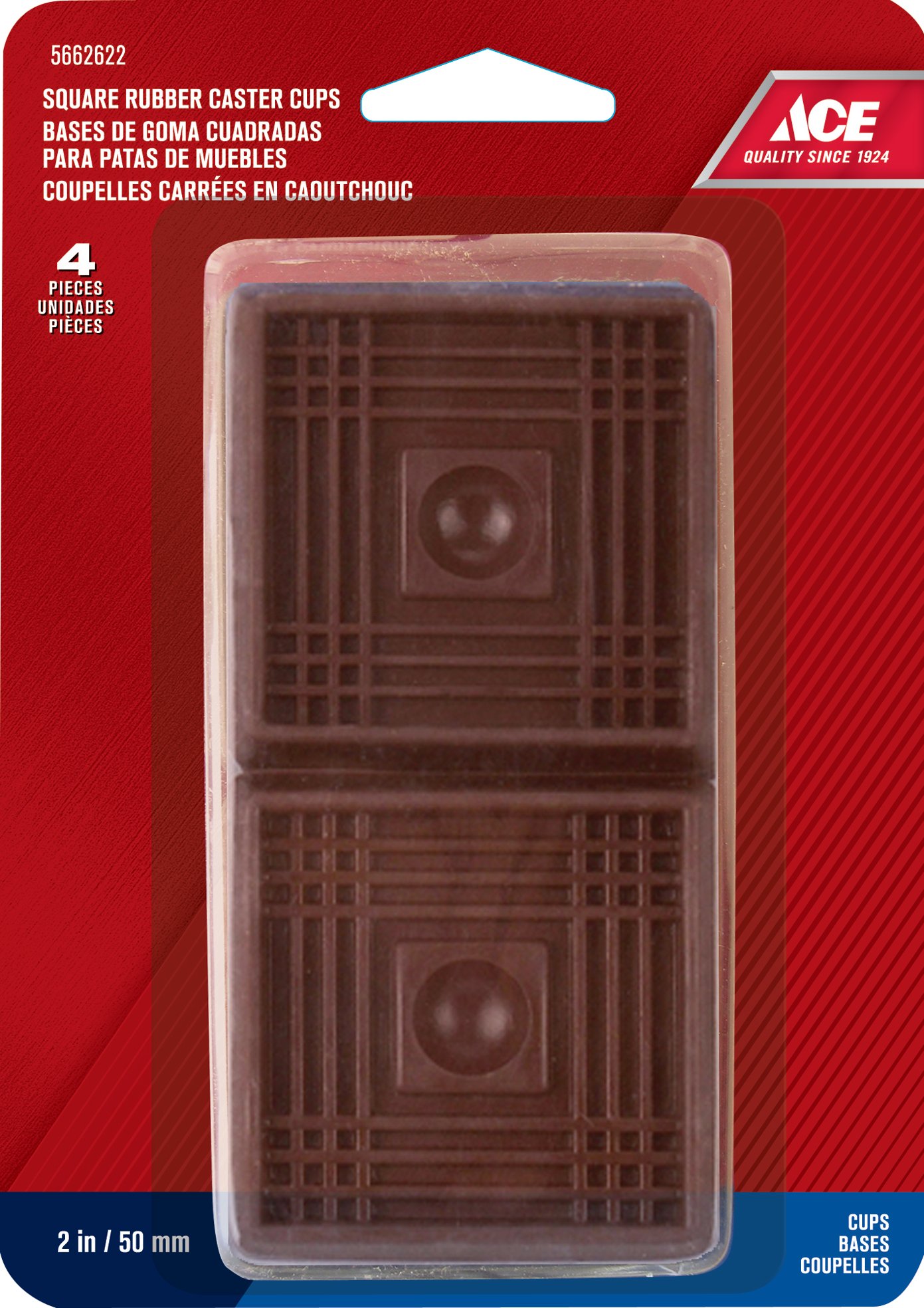 GÓI 4 MIẾNG ĐỆM LÓT BẰNG CAO SU ACE 50MM