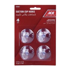 4 MÓC HÚT PVC TRONG 4X4CM TẢI TRỌNG 1KG ACE