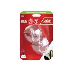 ACE GÓI 2 MÓC HÚT PVC 9X6CM TẢI TRỌNG 1.5KG BẰNG NHỰA