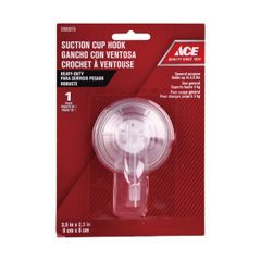 ACE MÓC HÚT PVC TRONG 9X6CM TẢI TRỌNG 3KG NHỰA