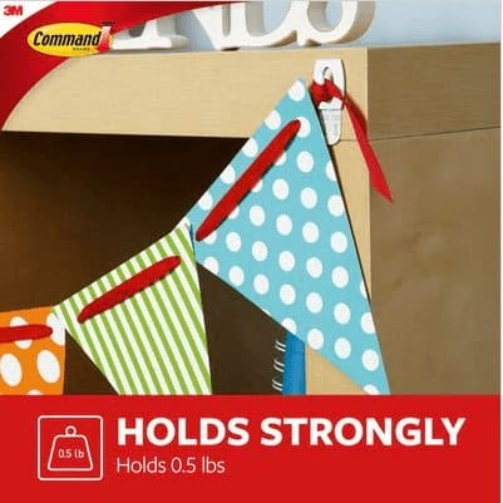 6 MÓC TREO NHỰA MINI HIỆU 3M DÀI 3.5CM