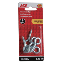 ACE GÓI 6 VÍT MẮT TRÒN THÉP MẠ KẼM 34.9MM TẢI 40KG