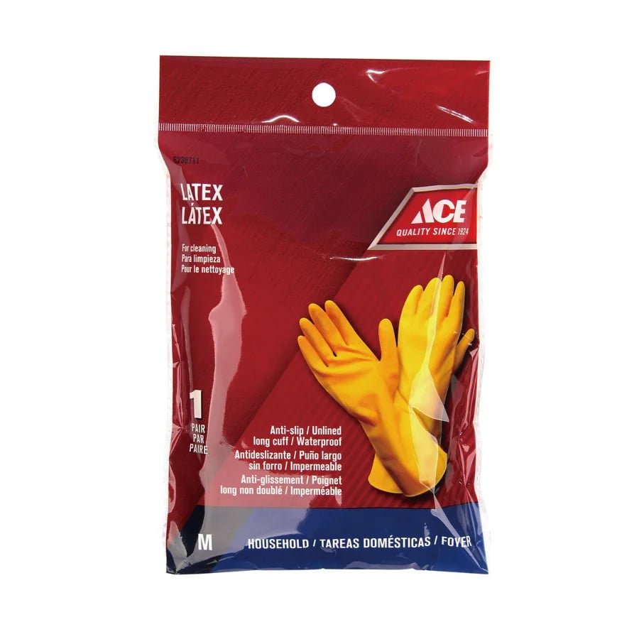 ACE CẶP GĂNG TAY CAO SU KHÔNG LỚP LÓT SIZE M