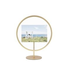 KHUNG ẢNH TRÒN UMBRA THỦY TINH 10X15CM MÀU ĐỒNG