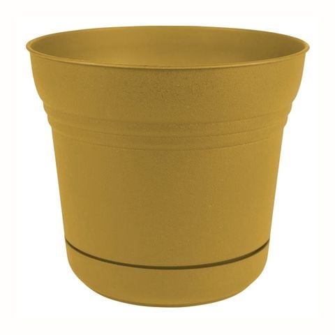 BLOEM CHẬU CÂY NHỰA POLYRESIN 25.4CM MÀU VÀNG