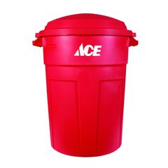 THÙNG RÁC NHỰA CÓ NẮP ACE 121L MÀU ĐỎ