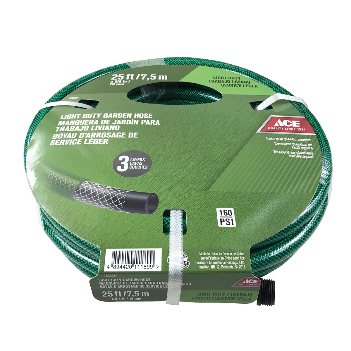 ACE ỐNG NƯỚC TƯỚI 160 PSI 7.6MX15.9MM KHỚP NHỰA