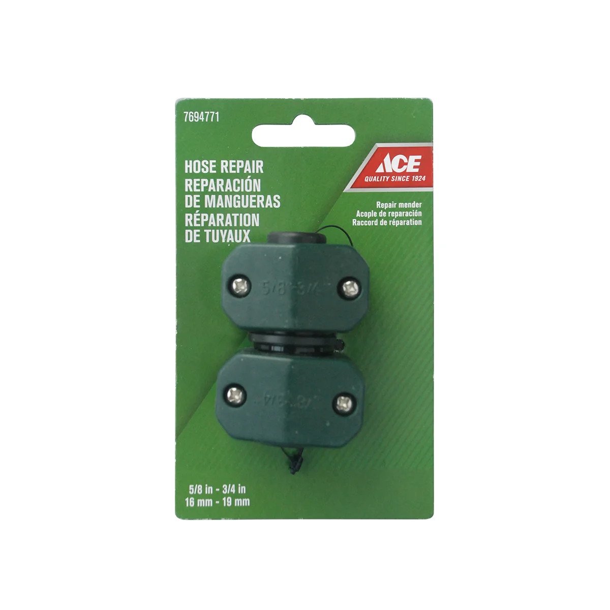 ACE KHỚP NỐI ỐNG NƯỚC 2 ĐẦU ỐNG 15.9-19.1MM NHỰA