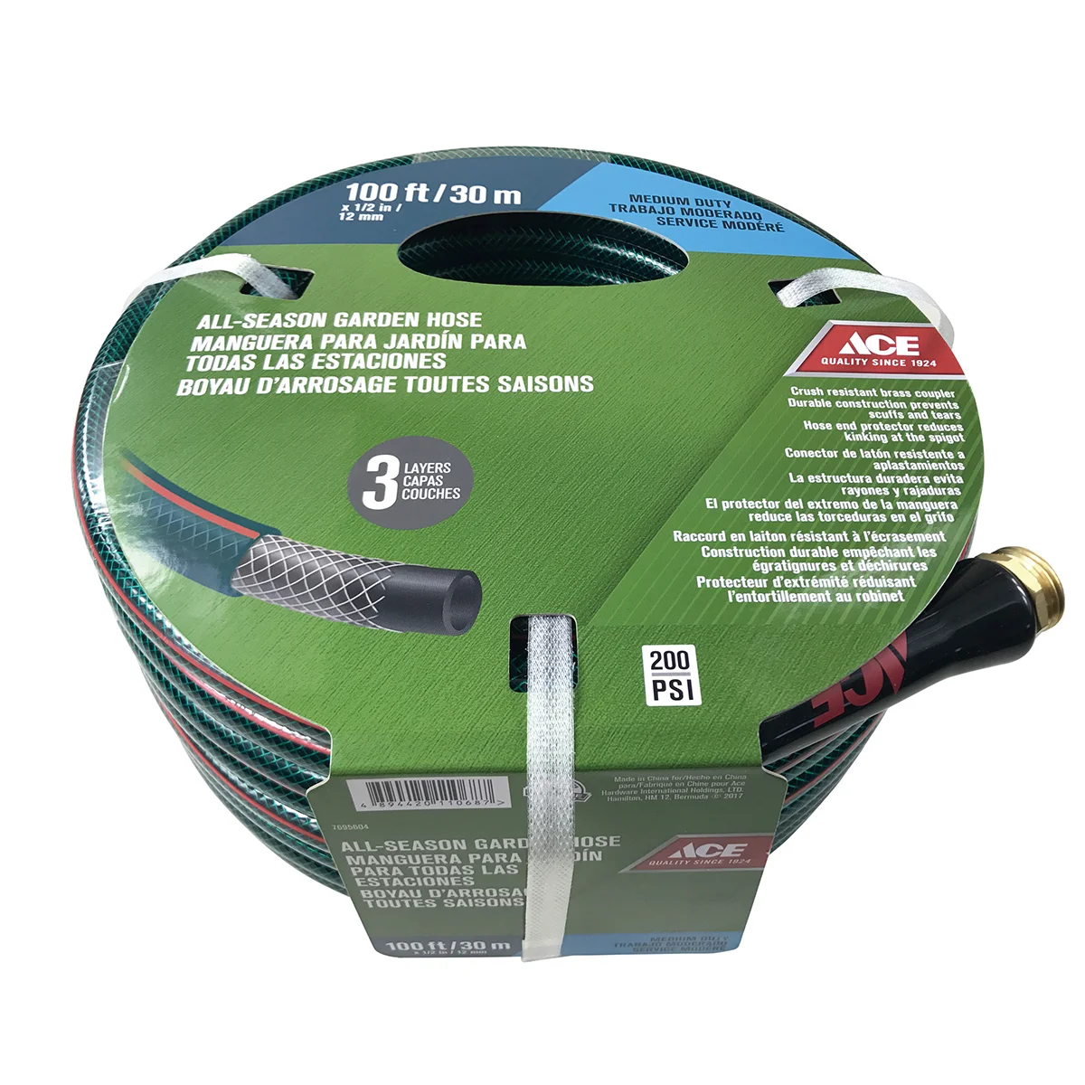 ACE ỐNG NƯỚC TƯỚI 200 PSI 30.5MX12.7MM KHỚP ĐỒNG