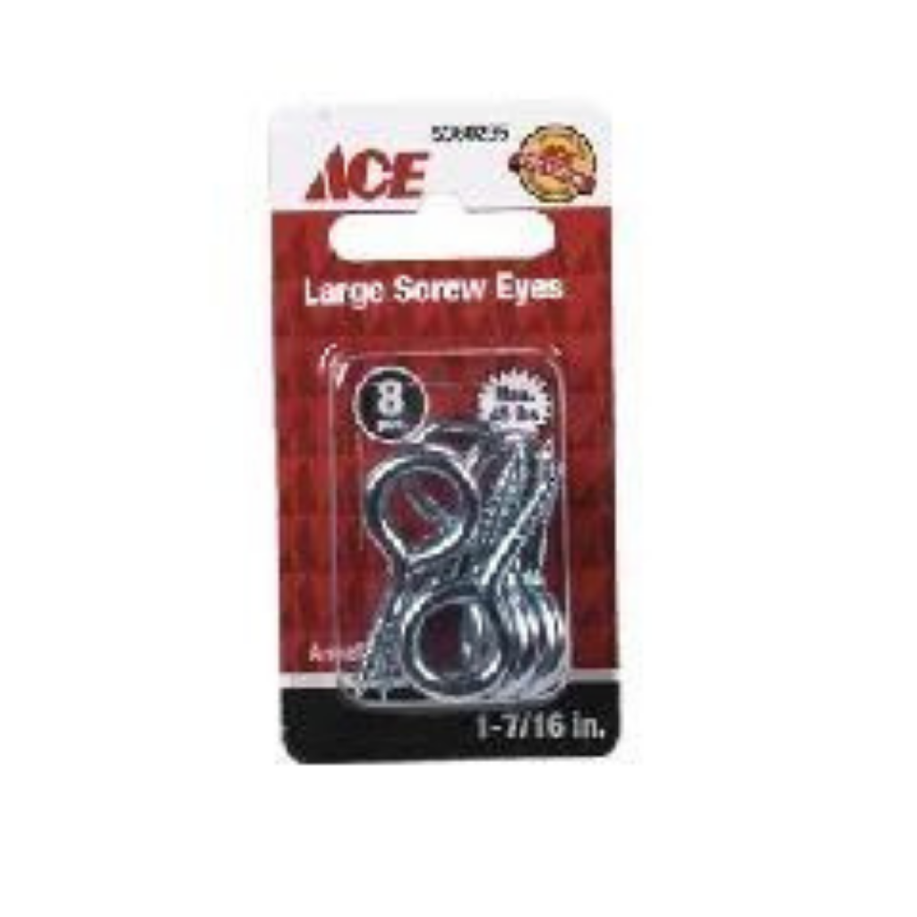 ACE BỘ 8 VÍT MẮT TRÒN THÉP MẠ KẼM 3.65CM