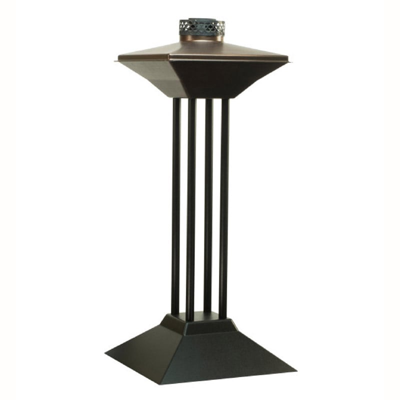 ĐUỐC THÉP TRANG TRÍ SÂN VƯỜN TIKI 71CM MÀU ĐỒNG
