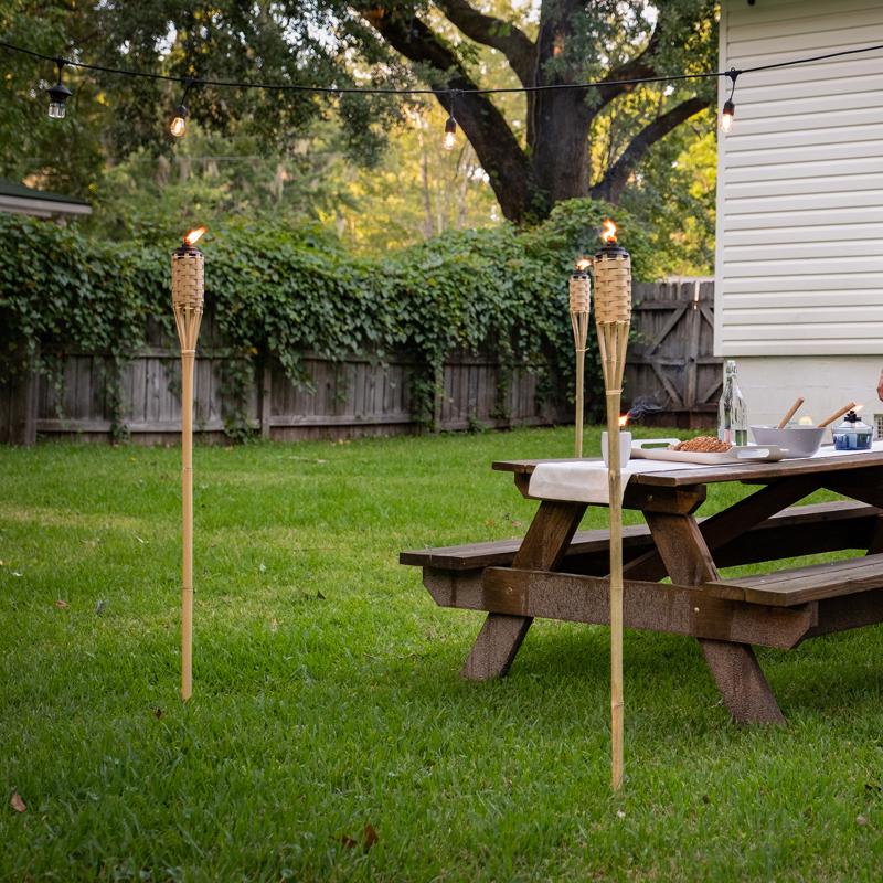 ĐUỐC DÃ NGOẠI TIKI MÀU NÂU 145CM BẰNG TRE