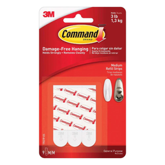 3M 12 CẶP MIẾNG DÁN XỐP TỰ DÍNH TREO ĐỒ SIZE TRUNG