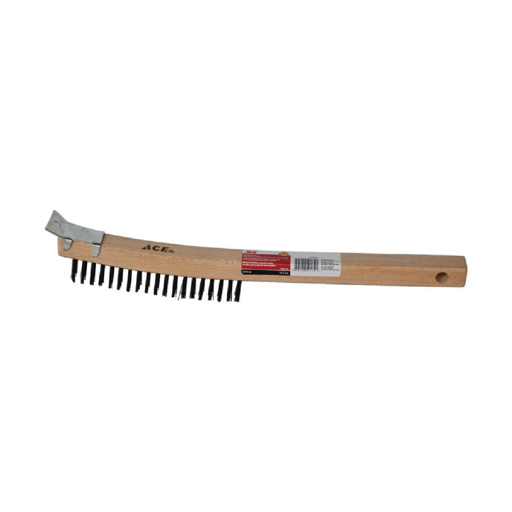 BÀN CHẢI THÉP CÁN CONG CÓ ĐỒ CẠO ACE 34.9X2.54CM