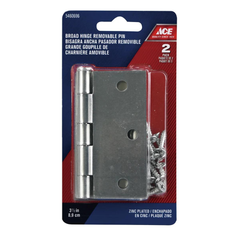 ACE BẢN LỀ CỬA KÈM VÍT BẰNG THÉP MẠ KẼM 8.89CM