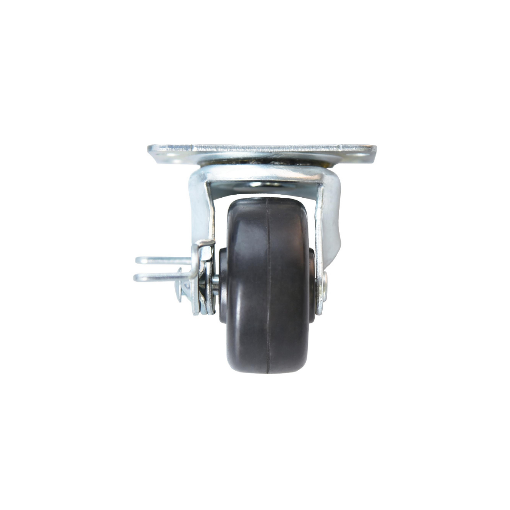 BÁNH XE CAO SU 50MM KHUNG THÉP CÓ CHỐT KHÓA ACE