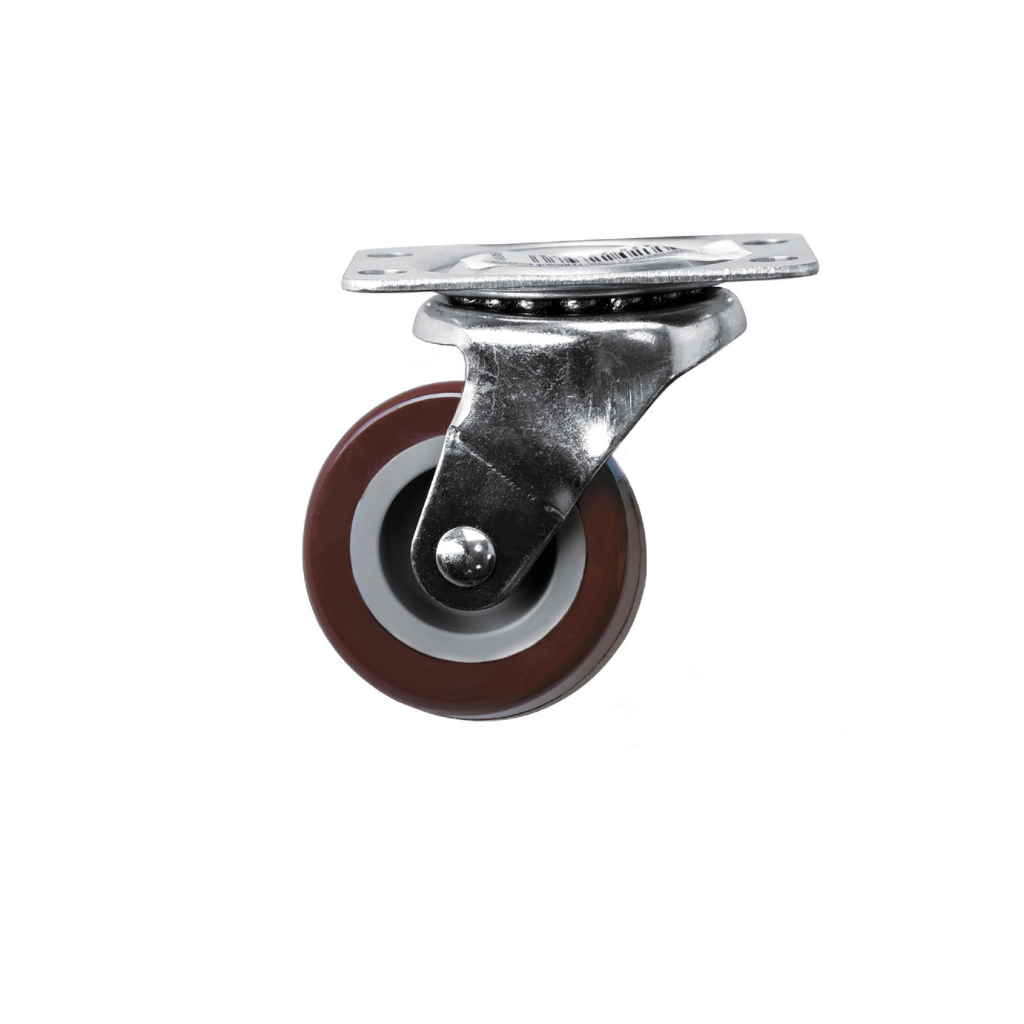 BÁNH XE NHỰA PU ĐẨY XOAY TRÒN 50MM KHUNG THÉP ACE