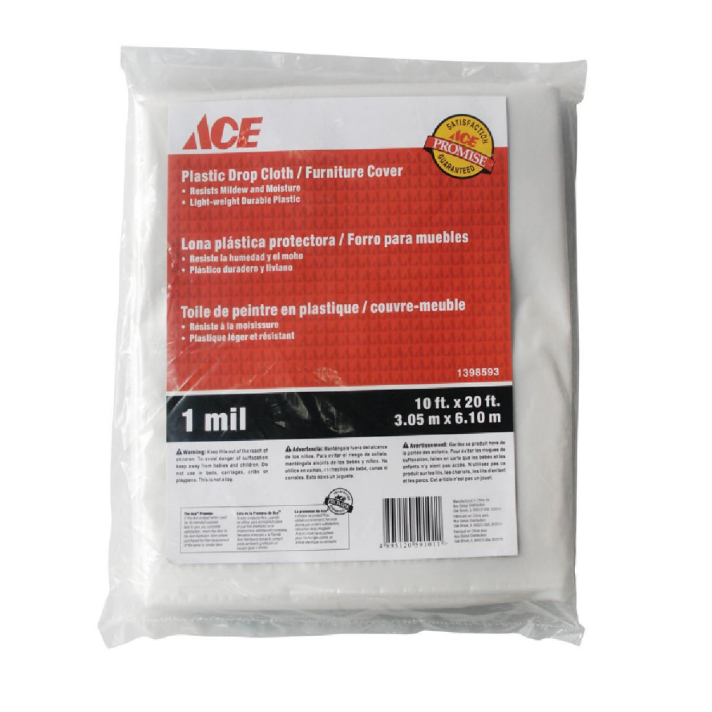 BẠT PHỦ NỘI THẤT ACE BẰNG NHỰA 3MX6.1M 0.3MM ACE