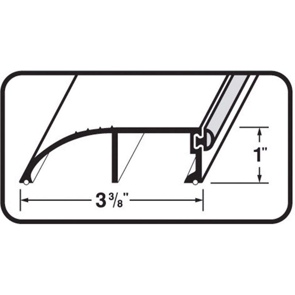 BẬU CỬA NHỰA VINYL 1.9X8.6X91.44CM ACE-BẠC