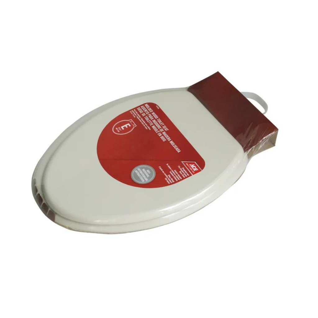 ACE NẮP ĐẬY BỆ NGỒI TOILET BẰNG GỖ ÉP 48.3CM TRẮNG