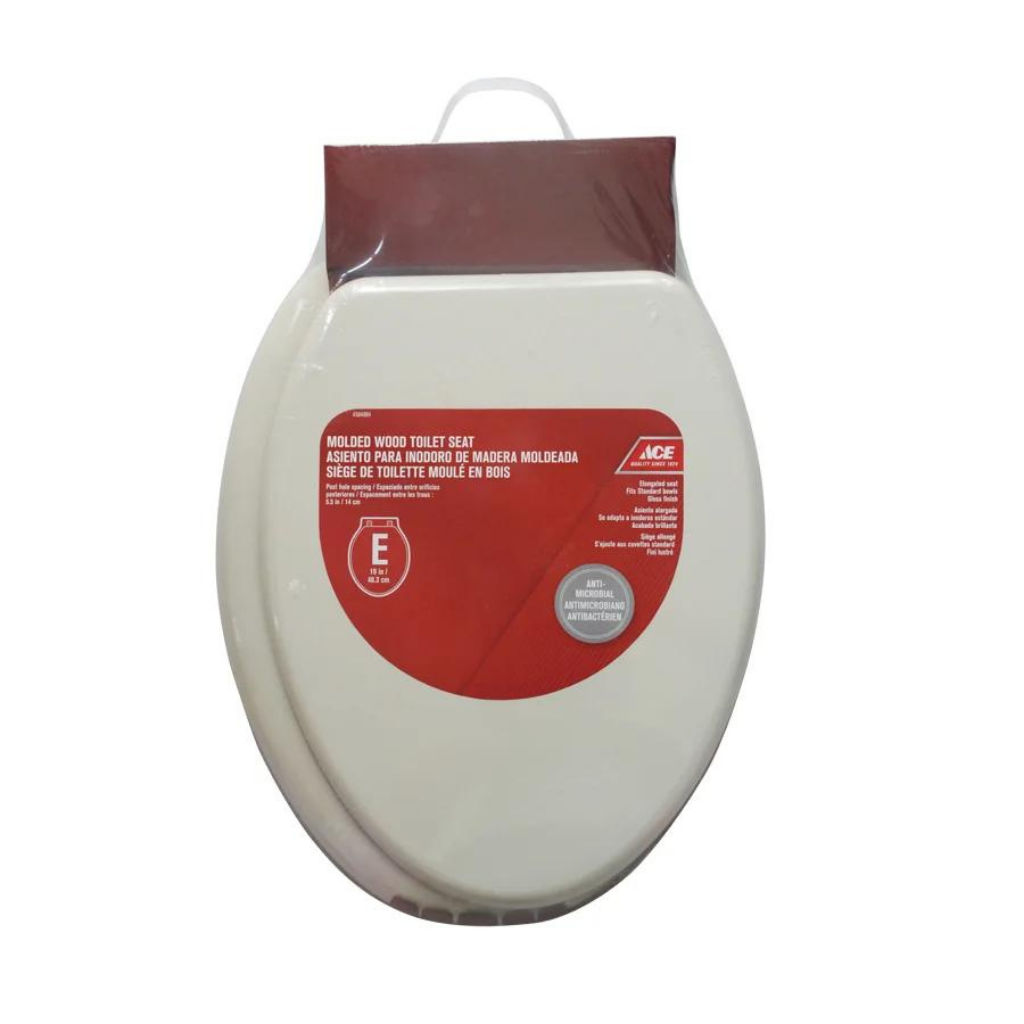 ACE NẮP ĐẬY BỆ NGỒI TOILET BẰNG GỖ ÉP 48.3CM TRẮNG