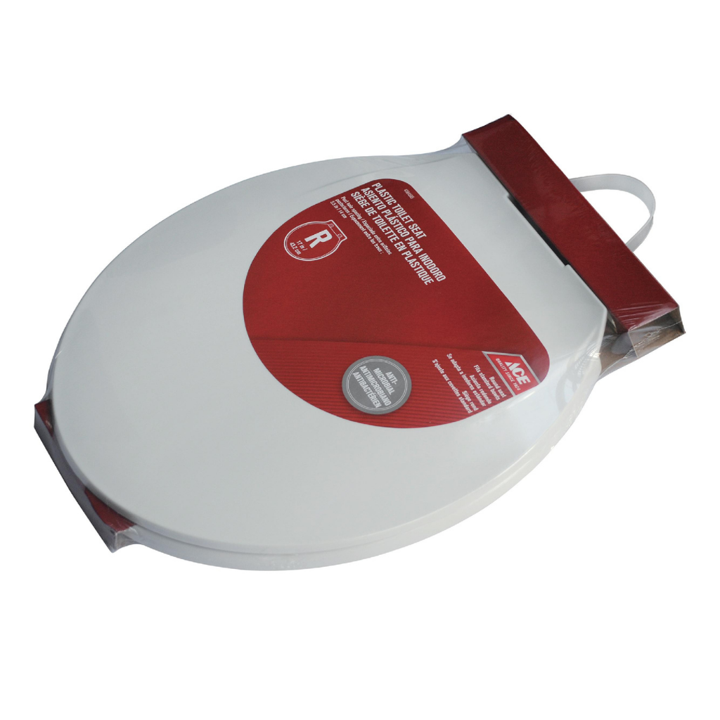 ACE NẮP ĐẬY BỆ NGỒI TOILET BẰNG NHỰA 43.2CM TRẮNG