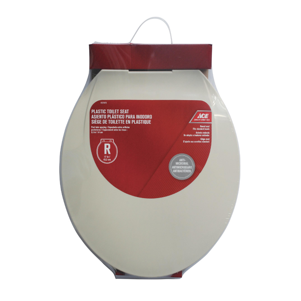 ACE BỆ NGỒI TOILET BẰNG NHỰA CÓ ĐỆM ÊM TRÒN 43.2CM