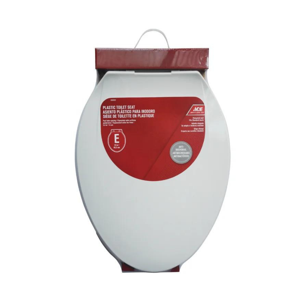 ACE BỆ NGỒI TOILET BẰNG NHỰA CÓ ĐỆM ÊM OVAN 48.3CM