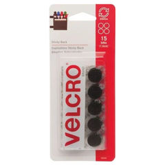 GÓI 15 MIẾNG DÁN TỰ DÍNH TRÒN 1.6 CM VELCRO ĐEN