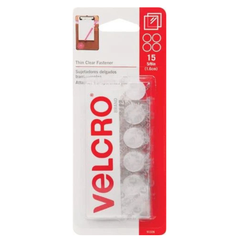 BỘ 15 MIẾNG DÁN 2 MẶT TRÒN VELCRO TRONG SUỐT 1.6CM