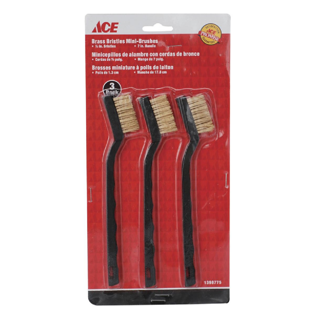 BỘ 3 BÀN CHẢI ACE BẰNG SỢI ĐỒNG 17.8CM