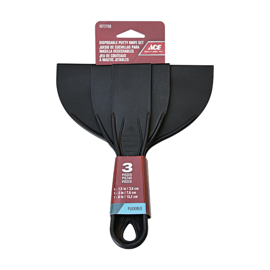 ACE BỘ 3 DAO CẠO SƠN 3.2/7.6/15.2CM BẰNG NHỰA