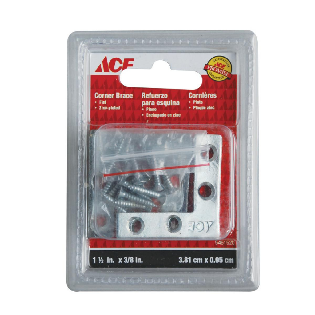 ACE BỘ 4 BẢN LỀ CHỮ L MẠ KẼM 3.8 X 1CM