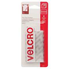 BỘ 4 BĂNG KHOÁ DÁN VELCRO TRONG SUỐT 9.5 X 1.9CM