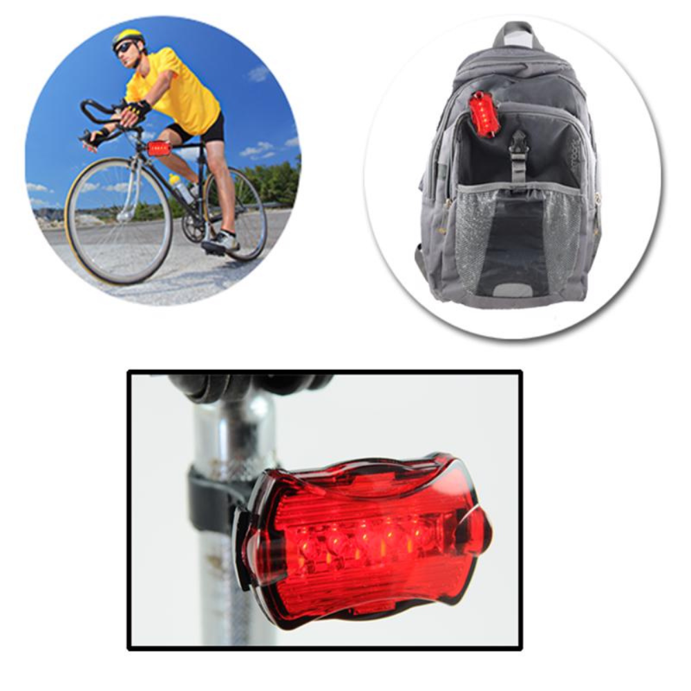 BỘ 5 ĐÈN LED CHO XE ĐẠP BLAZING LEDZ BẰNG NHỰA ĐỎ