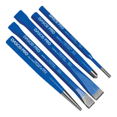 DASCO PRO BỘ 5 MŨI ĐỤC BẰNG THÉP 5 LOẠI ĐẦU