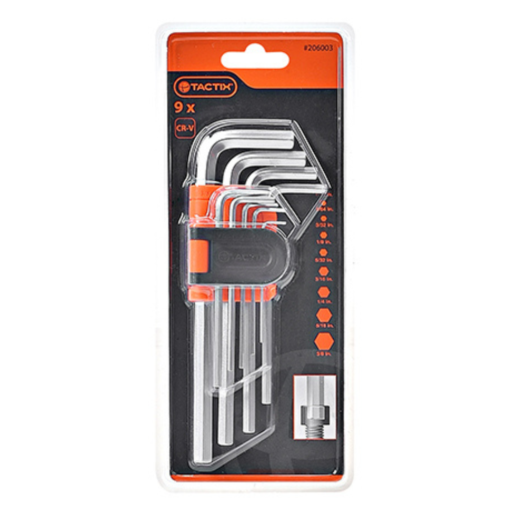 BỘ 9 KHÓA LỤC GIÁC CHỮ L TACTIX NHIỀU KÍCH CỠ