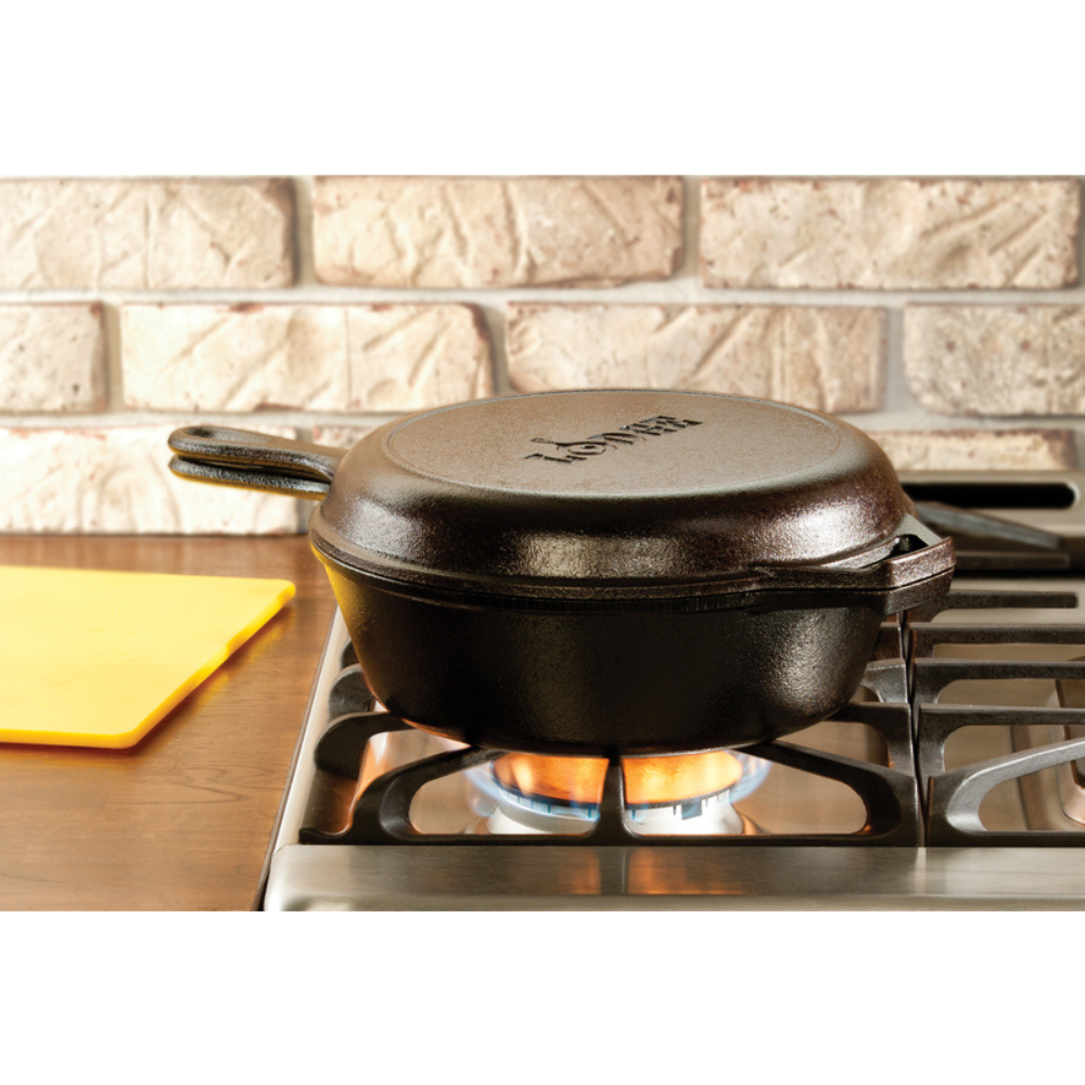 BỘ CHẢO GANG LODGE MÀU ĐEN 25.4CM DUNG TÍCH 3L - ACE Home Center VN