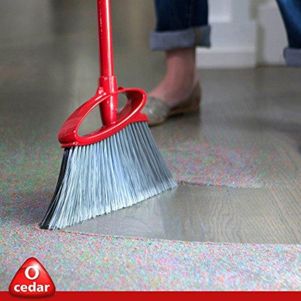 BỘ CHỔI VÀ KI HỐT RÁC NHỰA, CÁN THÉP O-CEDAR 15CM